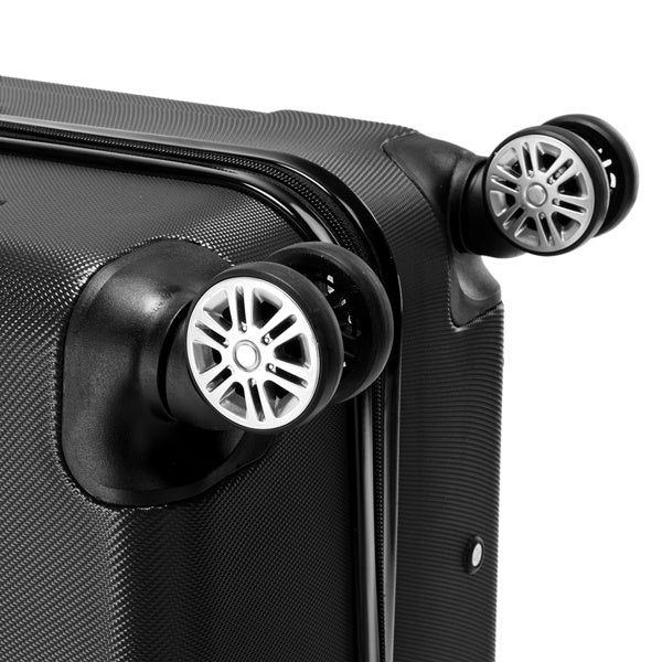 3-teiliges ABS-Traumkoffer-Set, 20/24/28 Zoll, Schwarz